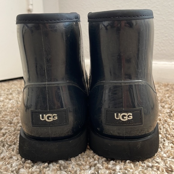 UGG Classic Boot Clear Mini Waterproof Size 5 Black - Picture 8 of 14